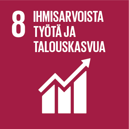 Agenda 2030 -tavoite 8: Ihmisarvoista työtä ja talouskasvua