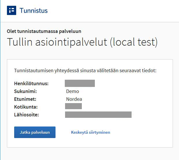 Näin Tunnistaudut - Tulli