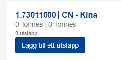 Meny "Lägg till ett utsläpp”