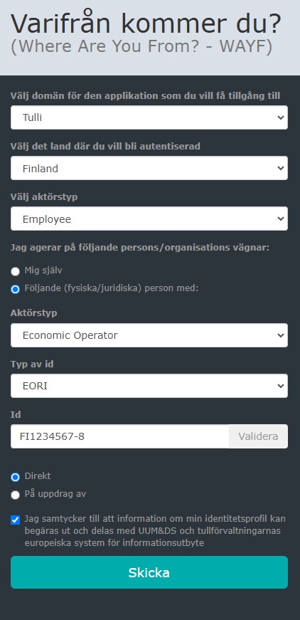 EU:s kundportal.